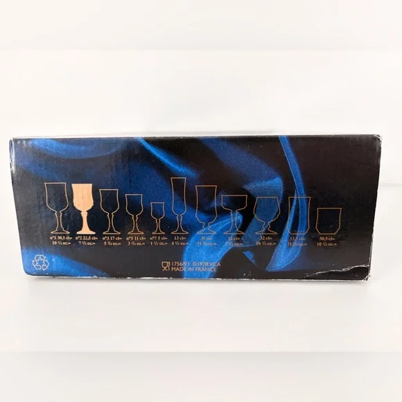 BNIB Vintage Cristal D'Arques Longchamp Wine Glasses 6 oz- Set of 4 - Picture 10 of 10